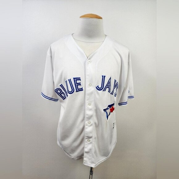 Majestic Blue Jays White Jersey, Size Medium - Picture 1 of 8